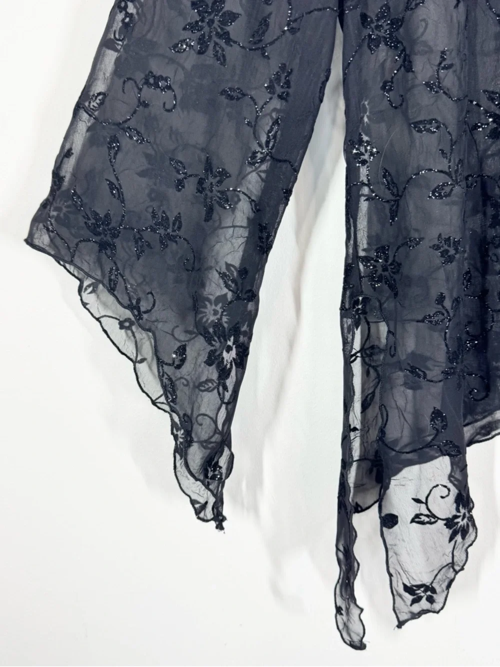 Vintage glitter whimsigoth black